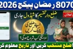 8070 Ramzan Package 2026 District-Wise Distribution Schedule – Complete Official Guide