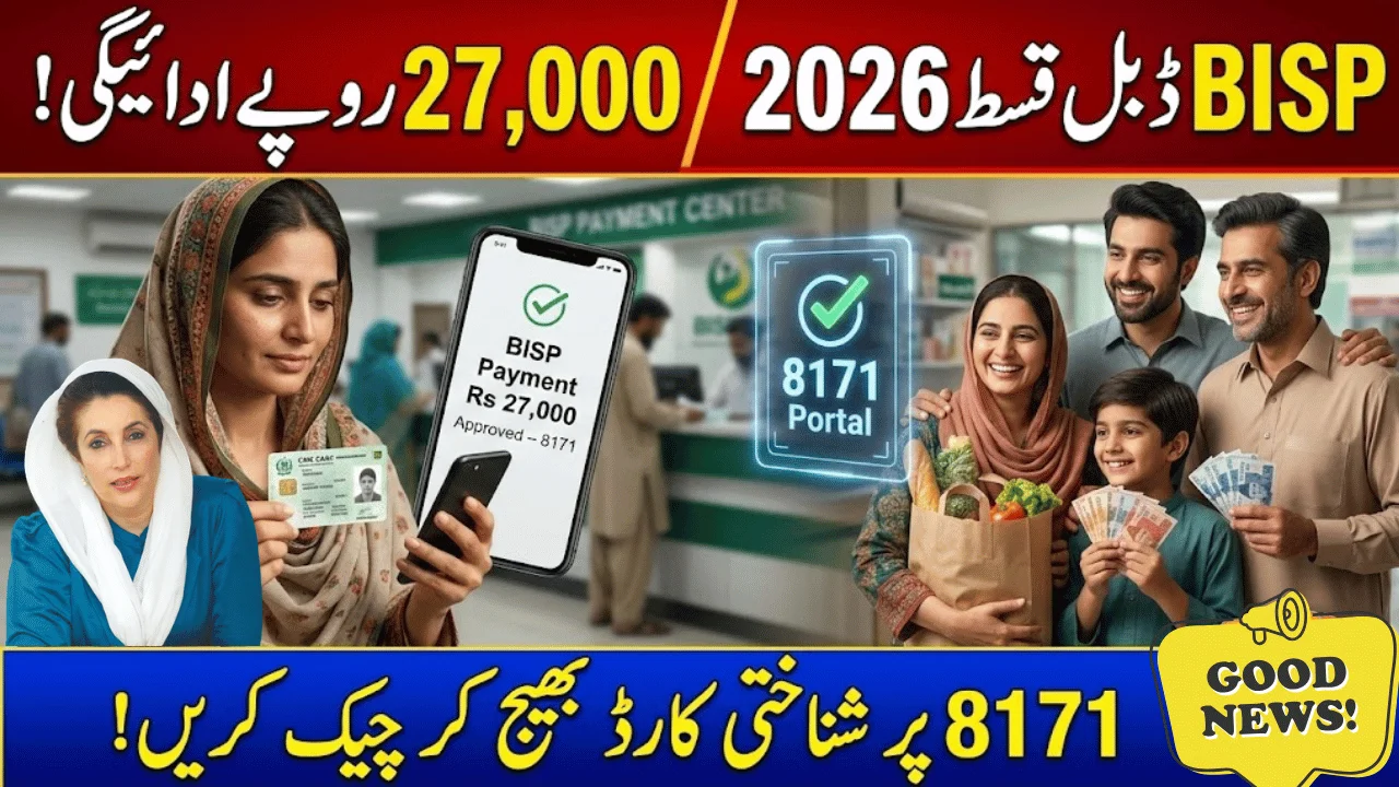 BISP Double Payment 2026 Who Will Receive Rs 27,000 and How to Check